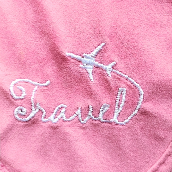 Draw string Rose Pink Charm Cosmetics Makeup Travel Bag - Picture 3 of 9